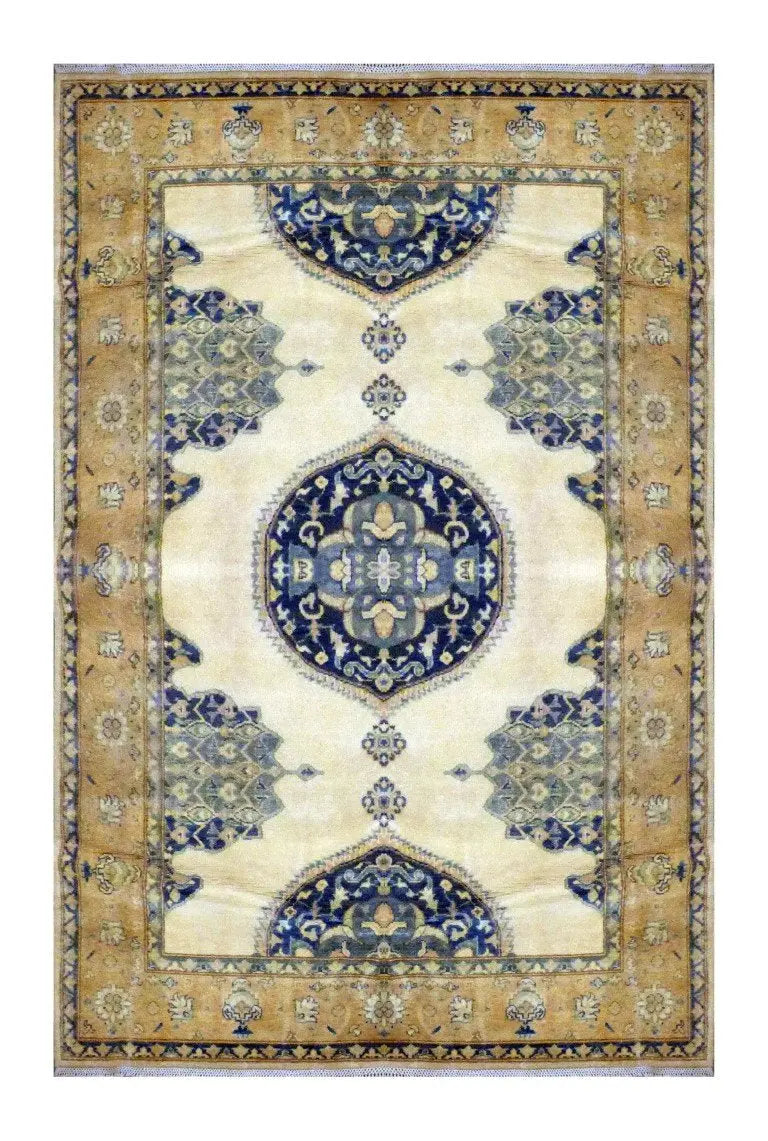 One Of The Kind Afghani Khotan Rug 8'3" x 5'7"